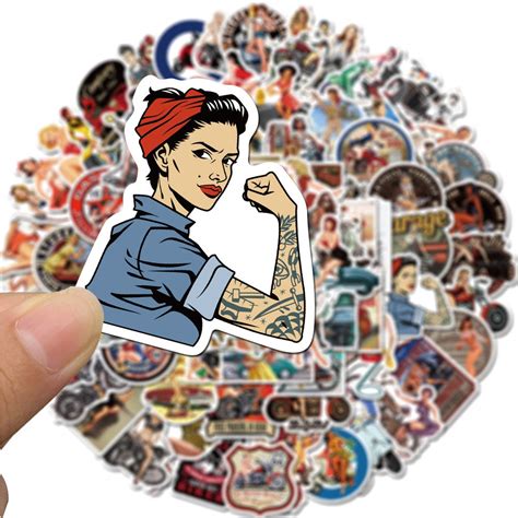 pin up girl sticker|vintage pin up girl stickers.